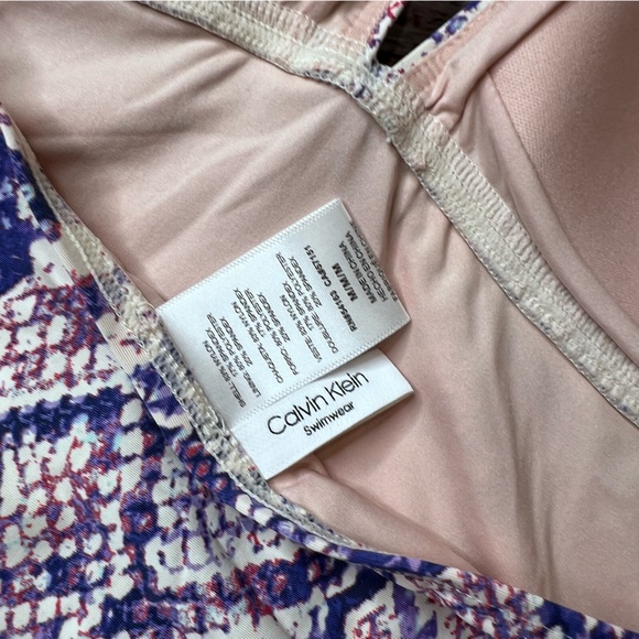 Calvin Klein Snake Print Halter Tankini - Picture 4 of 6